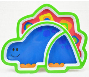 1pcs Sozzy Creative Children's Plate Cartoon Animal Service Plate Appetizer Platter Cute Dishes Baby Sub-grid Eat Tray