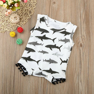 Baby set Toddler Newborn Infant Baby Boys Girls Shark Clothes Rompers Jumpsuit Outfits drop shipping baby clothes