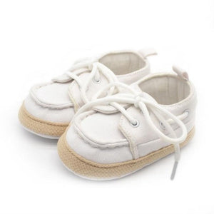 Sapatos Crochet Baby Shoes First Walkers Chaussure Enfant Brand Baby Canvas Cross-Tied Shoes Non Slip