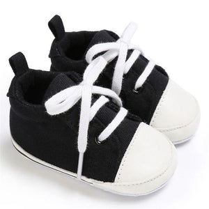 Spring Autumn Baby Shoes Toddler Girls Boys Crib Sneaker Shoes 2017 Fashion Canvas Soft Sole Prewalkers Baby Moccasins Shoes