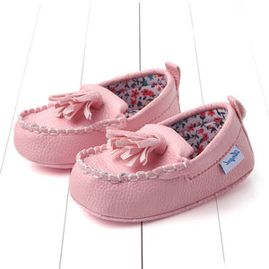 2017 Newborn Infant Baby Double Soft Sole Leather Single Casual Flats Shoes