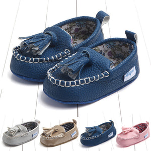 2017 Newborn Infant Baby Double Soft Sole Leather Single Casual Flats Shoes