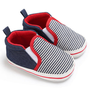 Baby Cute Canves Shoes Baby Toddler Cute Crib Patch Shoes Slip On Comfort Cotton Shoes Loafers Soft Prewalker Anti-Slip Shoes