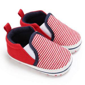 Baby Cute Canves Shoes Baby Toddler Cute Crib Patch Shoes Slip On Comfort Cotton Shoes Loafers Soft Prewalker Anti-Slip Shoes