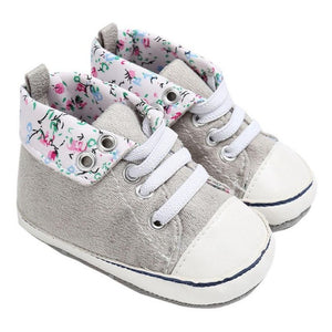 Fashion Baby Boy&Girl Shoes Lace-Up Children Sneakers Baby Infant Shoes Florals Soft Prewalkers First Walkers Bebek Ayakkabi