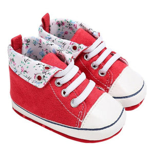 Fashion Baby Boy&Girl Shoes Lace-Up Children Sneakers Baby Infant Shoes Florals Soft Prewalkers First Walkers Bebek Ayakkabi