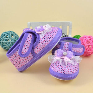 Baby girl shoes summer princess first walker Bowknot Boots Soft Crib Shoes Cloth china cute casual sneakers 0-10M high quality