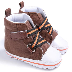 Fashion Infant Toddler Newborn Shoes Baby Girl Boy Sports Sneakers Soft Bottom Anti-slip T-tied First Walkers Prewalker