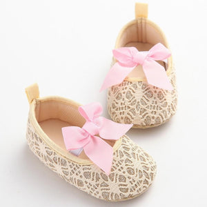 Toddler Girl Crib Shoes Newborn Flower Soft Sole Anti-slip Baby Sneakers