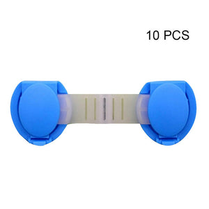 10pcs/lot Cabinet Door Drawers Refrigerator Toilet Lengthened Bendy Safety Plastic Locks for Child Kid Baby Safety