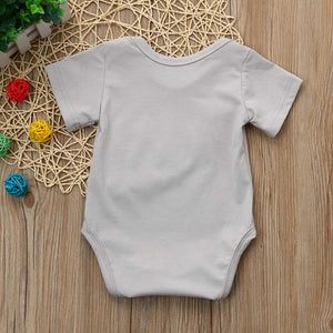 Newborn Kids Baby Boy Girl Clothes Letter Football Print Romper Jumpsuit Pajamas