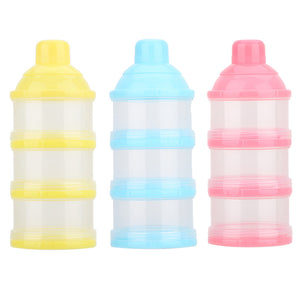 Child Baby Bottle Food Container Three Grid Formula Feeding Milk Powder Box Feeding Food Containers