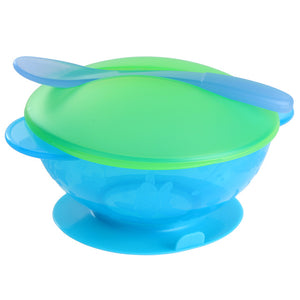 Baby Dishs Sucker Bowl Spoon Tableware Dinnerware Set Kids Baby Feeding Training Bowls Non-slip Food Container