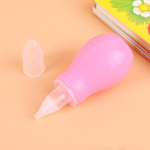 Safe Useful Infant Kids Plastic Solid Duct Runny Device Soft Tip Suction Nose Cleaner Vacuum Suction Aspirator Baby Products